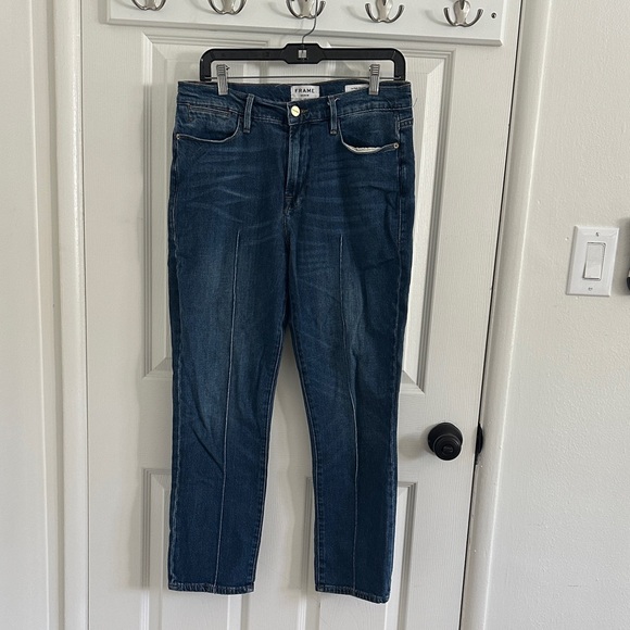 Frame Denim Denim - FRAME women’s straight leg pant with pintuck detail